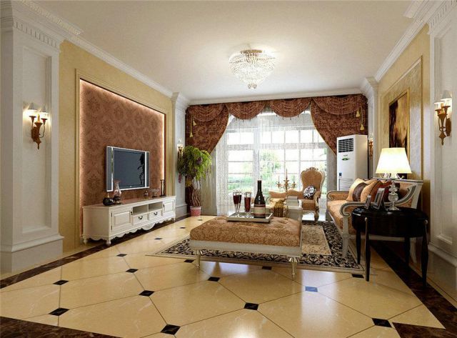 曲江觀邸134平米歐式設計方案