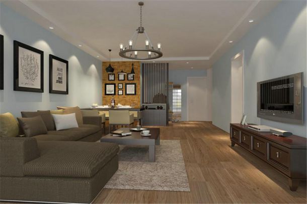 首創(chuàng)國(guó)際114平美式風(fēng)格設(shè)計(jì)方案