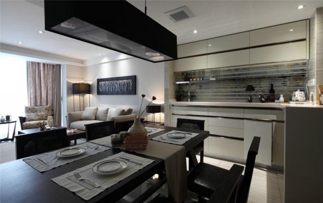 西安印象小區(qū)90平米現(xiàn)代簡約設計方案