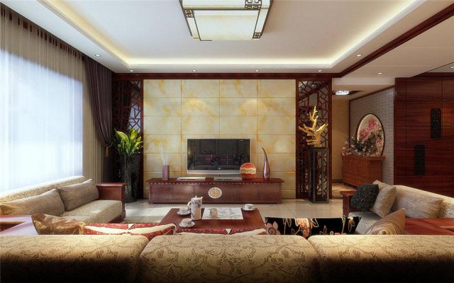 楓林綠洲147平米新中式設(shè)計(jì)方案