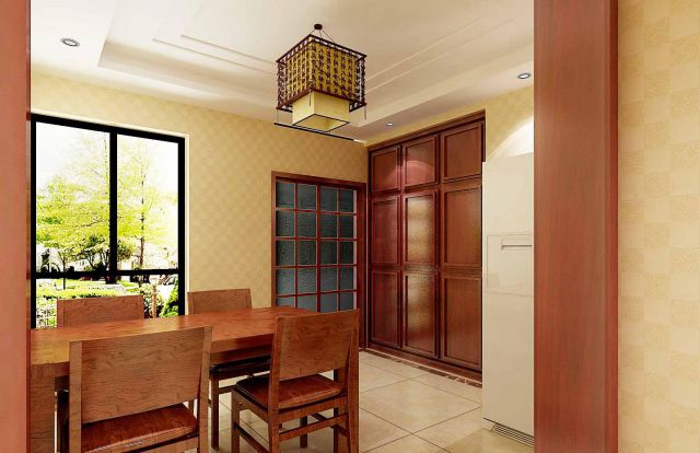 曲江紫汀苑160平米新中式風格色設計方案