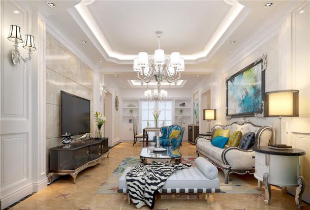 白樺林間138平歐式風(fēng)格設(shè)計(jì)方案