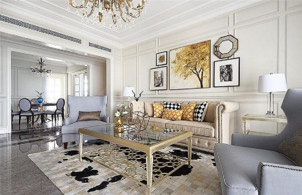 興慶宮小區(qū)139平米現(xiàn)代簡(jiǎn)約設(shè)計(jì)方案