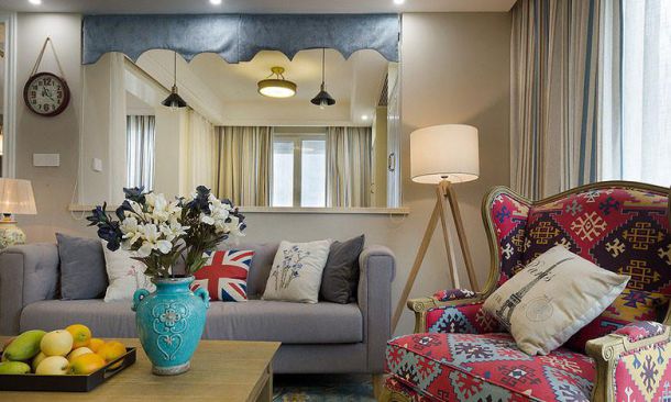 雅荷四季城126平米混搭設(shè)計方案