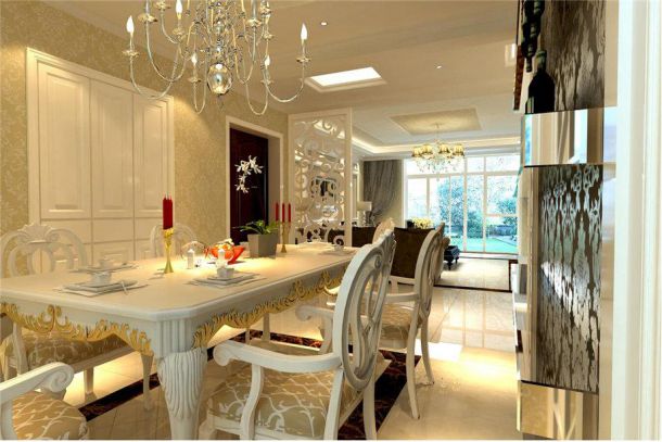 鉑悅小區(qū)129.69平米歐式設(shè)計(jì)方案