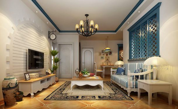 海倫國(guó)際 100平米 地中海