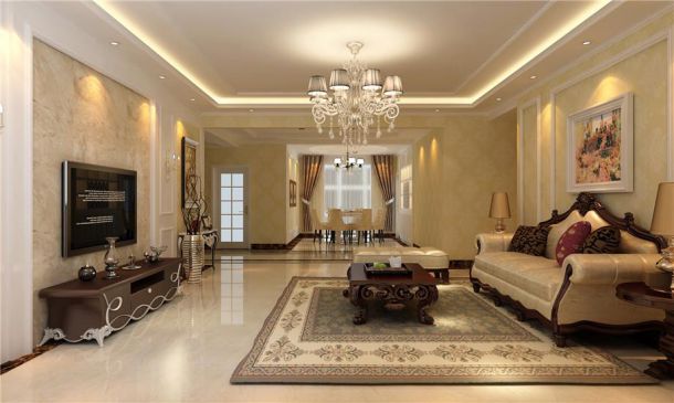 山海文園160平歐式風(fēng)格設(shè)計(jì)方案