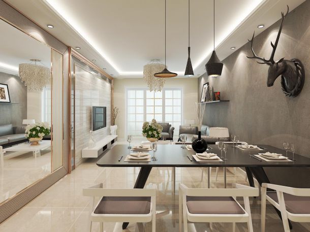 金輝悅府93平簡(jiǎn)約工業(yè)風(fēng)格