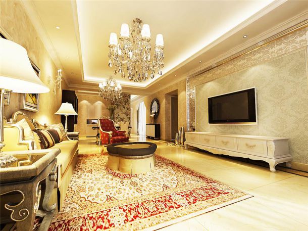 金輝·悅府140平歐式風(fēng)格設(shè)計(jì)方案