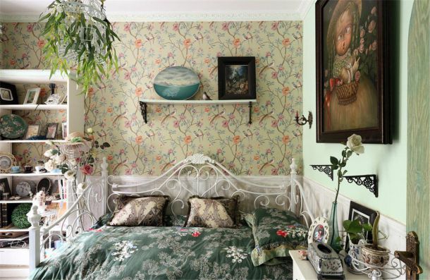 海倫國際小區(qū)124平米田園設(shè)計(jì)方案