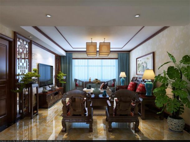 龍湖香醍西岸170平新中式風(fēng)格設(shè)計方案