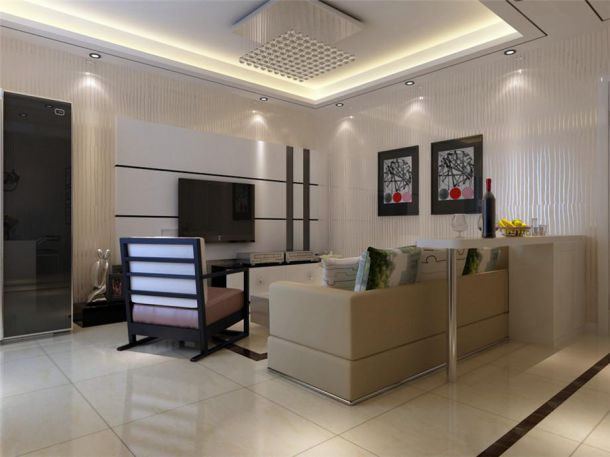 曲江金水灣98平簡約風(fēng)格設(shè)計(jì)方案