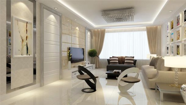 保利·金香檳110平簡(jiǎn)約風(fēng)格設(shè)計(jì)方案