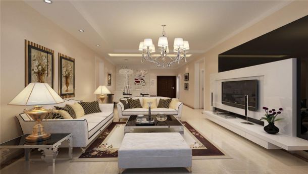 萬(wàn)象春天小區(qū)120平簡(jiǎn)約風(fēng)格設(shè)計(jì)方案