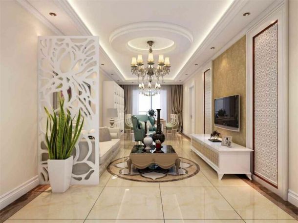 紫薇永和坊105平簡歐風格設(shè)計方案