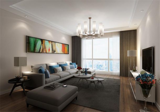 中?！ら_(kāi)元壹號(hào)128平簡(jiǎn)約風(fēng)格設(shè)計(jì)方案