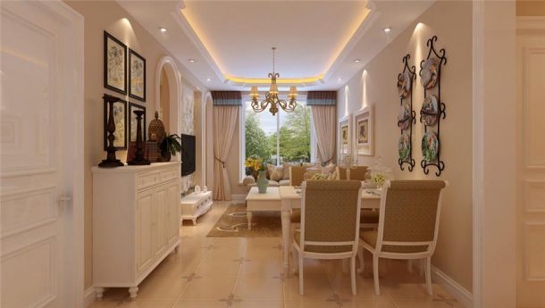 朱雀佳苑75平美式風(fēng)格設(shè)計方案