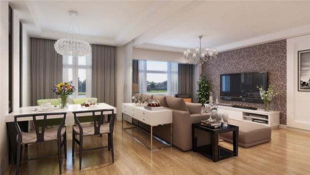 萬象春天小區(qū)120平簡約風(fēng)格設(shè)計(jì)方案