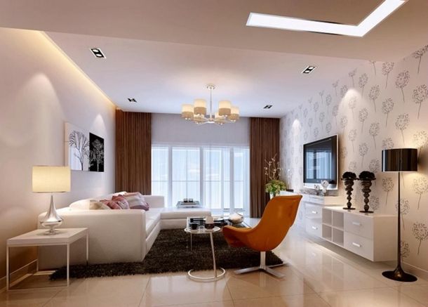 融僑城90平米現(xiàn)代簡(jiǎn)約設(shè)計(jì)方案