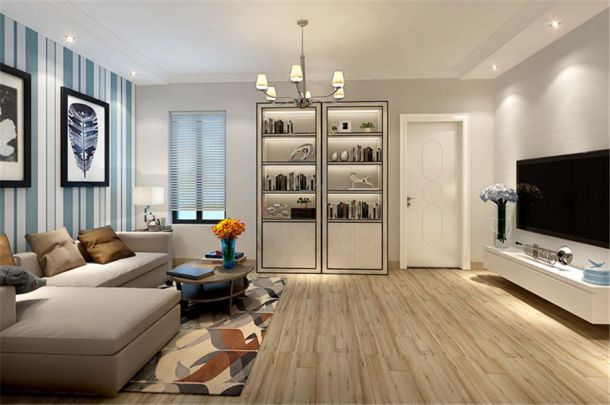 曲江金水灣90平現(xiàn)代簡約風(fēng)格設(shè)計方案