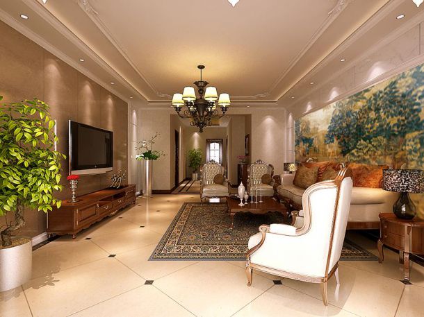 金地世紀(jì)城140平米簡(jiǎn)歐式風(fēng)格