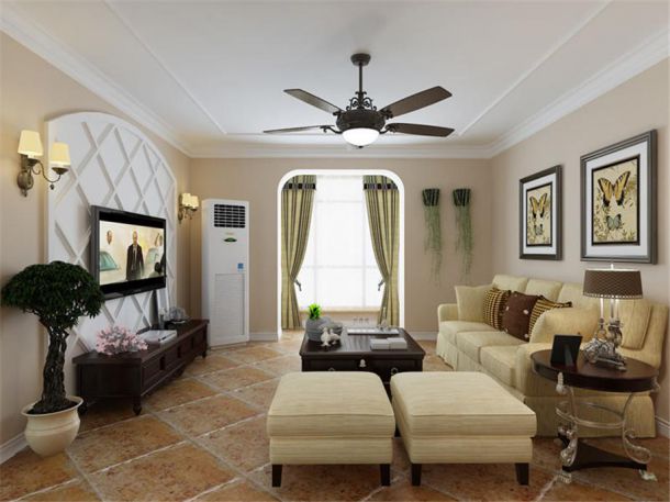 金地湖城大境108平美式風格設計方案