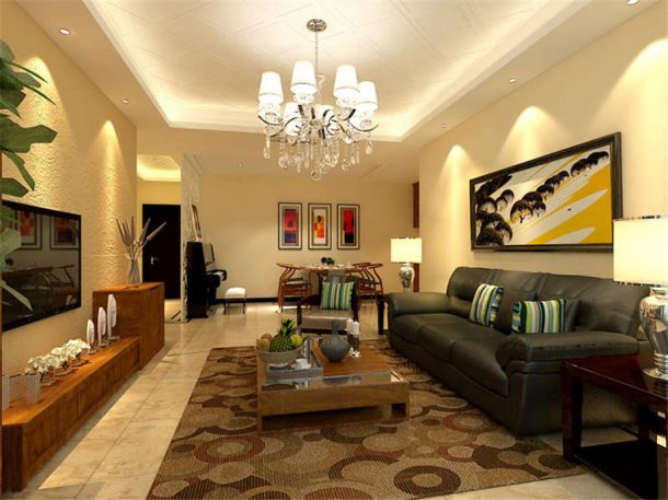 融僑城115平簡(jiǎn)約風(fēng)格設(shè)計(jì)方案