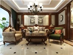 浐灞半島140平美式風(fēng)格設(shè)計方案