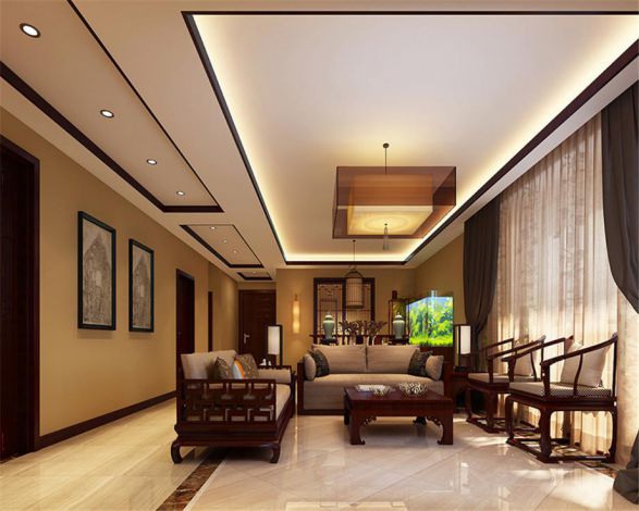 盛世長(zhǎng)安135平新中式風(fēng)格設(shè)計(jì)方案