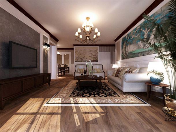 融僑城115平美式風(fēng)格設(shè)計方案