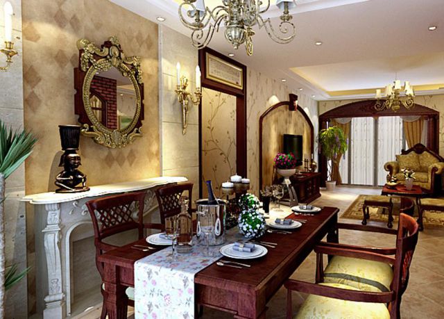 曲江南苑160平米美式風(fēng)格