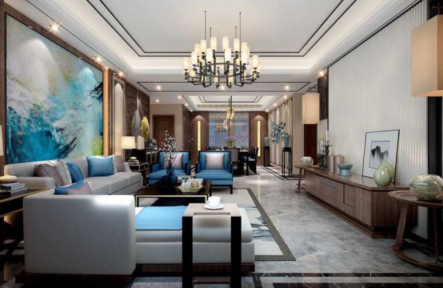 中建國熙臺160平新中式設(shè)計(jì)風(fēng)格