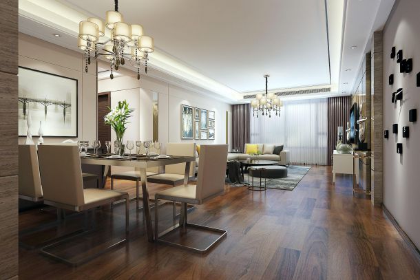 鑫苑大都匯小區(qū)140平米現(xiàn)代簡約風(fēng)格設(shè)計方案