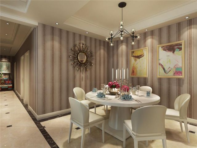 文景小區(qū)180平米混搭設計方案