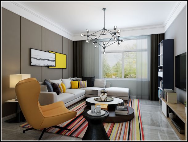 鑫苑大都匯小區(qū)137平米現(xiàn)代簡約風(fēng)格設(shè)計方案