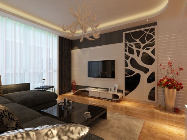 西安金地西灃公元122平三居室-簡約風格