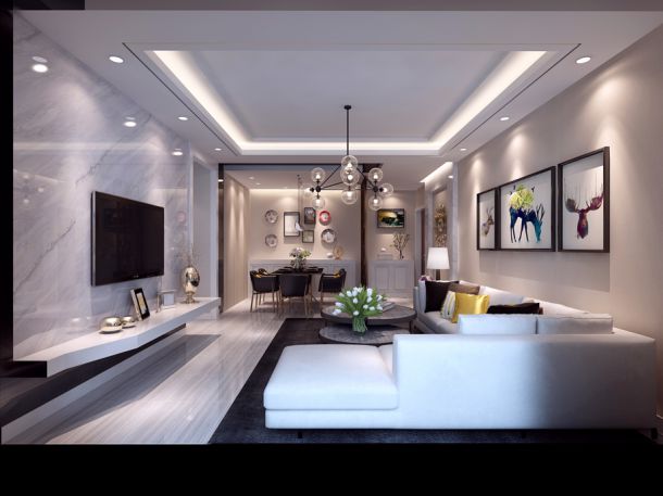 智慧城小區(qū)/120平米/簡(jiǎn)約時(shí)尚風(fēng)