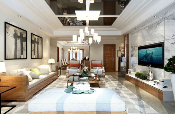 高新國際180平米現(xiàn)代簡約風格設計