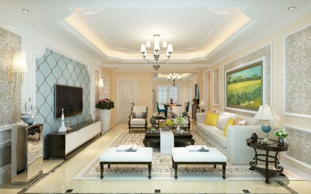 楊凌人才公寓148平米簡歐風(fēng)格