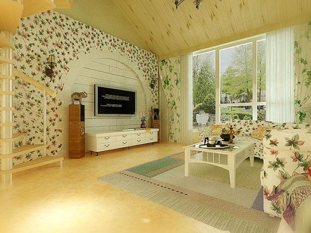 開元第一城120平米田園風(fēng)格設(shè)計(jì)