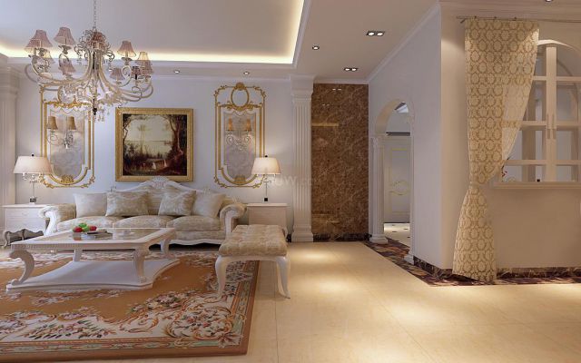 文景小區(qū)140平米歐式設(shè)計(jì)方案