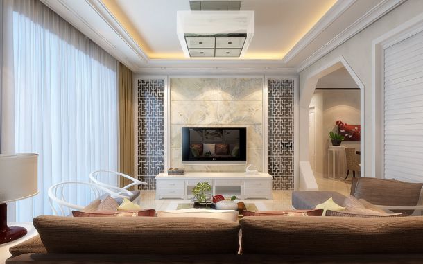 綠地城/142平米/新中式風格裝修