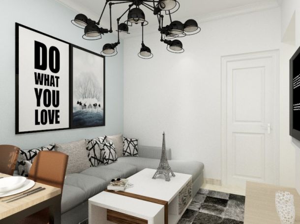 香江灣/68平米/現(xiàn)代簡約設計