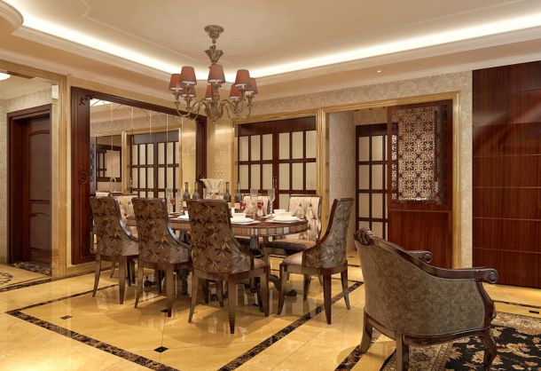 融僑城160平米新古典風格設計案例