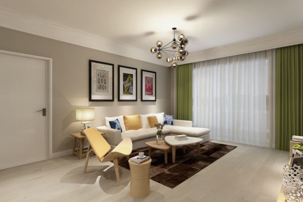 地點(diǎn)廣場(chǎng)/140平米/現(xiàn)代北歐裝修風(fēng)