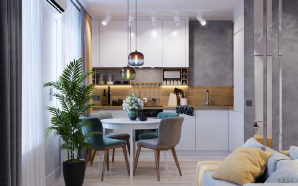 曲江六號(hào)96平米簡約風(fēng)格裝修設(shè)計(jì)效果圖