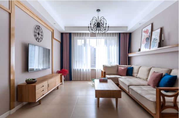 曲江林語99平米三居室現(xiàn)代簡約風格設計方案效果圖參考