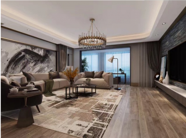 金地南湖藝境200平米四居室現(xiàn)代簡約風(fēng)格設(shè)計方案效果圖參考