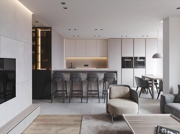 名京九合院117平米三居室現(xiàn)代簡(jiǎn)約風(fēng)格設(shè)計(jì)方案效果圖