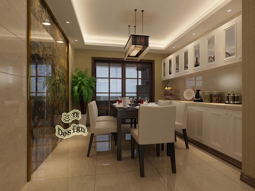 西北大學180平新中式風格設計方案